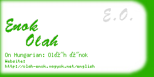 enok olah business card